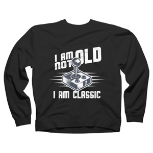 Adult Design By Humans I Am not Old I am Classic By nerdycorner Sweatshirt - 1 of 2