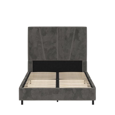 Realrooms Maverick Velvet Upholstered Platform Bed With Tufted ...