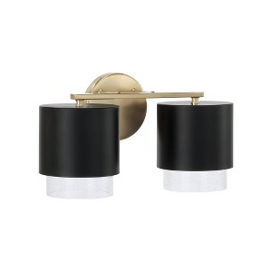 Capital Lighting Weller 2 - Light Vanity in  Matte Brass/Black - 1 of 4