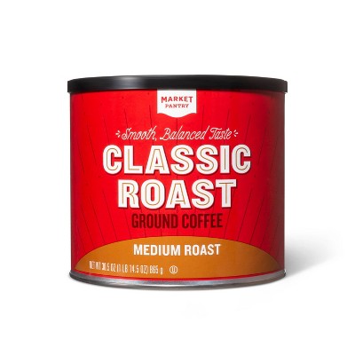 Classic Roast Medium Roast Ground Coffee - 30.5oz - Market Pantry™