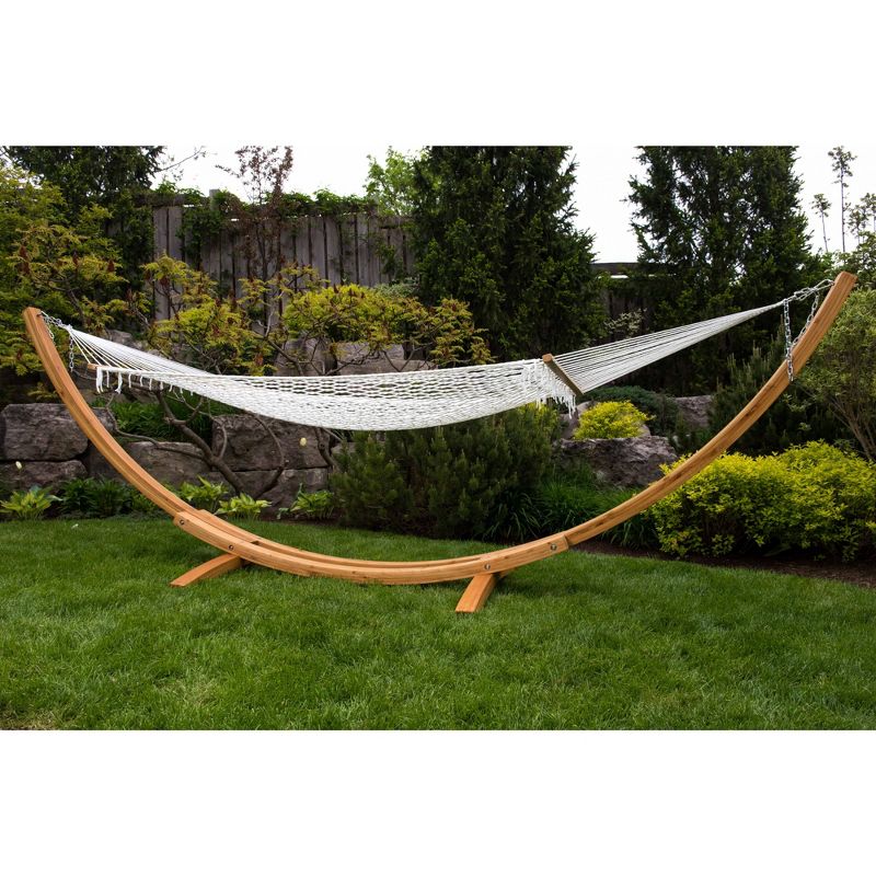 Vivere 15ft Arc Hammock Stand - Pine Color, 3 of 6