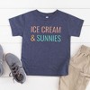 The Juniper Shop Ice Cream And Sunnies Toddler Short Sleeve Tee - 2 of 2