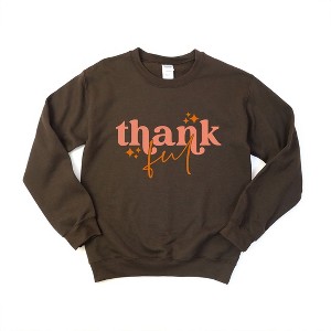 Simply Sage Market Women's Graphic Sweatshirt Thankful Stars - 1 of 4