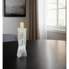 HomeRoots 12" Clear And Gold Twisted Crystal Tabletop Taper Candlestick - 2 of 4