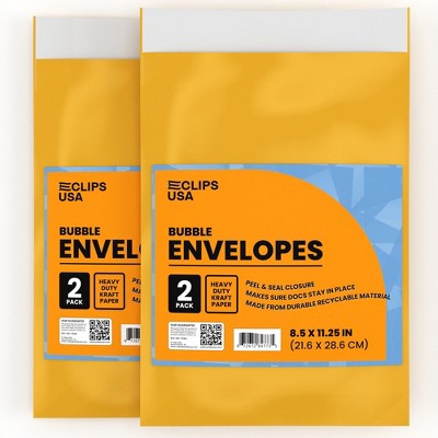 84773: Manila Bubble Envelopes, 8.5x11, 2 Pack (48 Packs)