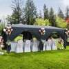 10x20 Heavy Duty Pop Up Canopy Tent with 6 Removable Sidewalls, Easy Up Commercial Canopy Tents with 3 Adjustable Heights, Stakes 18, Ropes 6 - 3 of 4