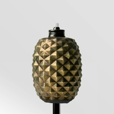 Tiki Brand 65" Aloha Pineapple Glass Torch Copper