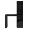 Vynxaria Office Table Computer Desk with Single Cabinet 4-Tier Bookcase Space Saving Office Furniture for Home Study - 2 of 4