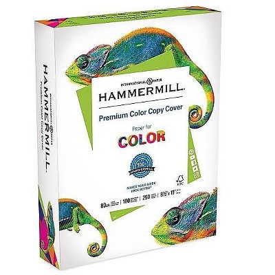 Photo 1 of Hammermill Paper Color Copy Digital Cover 80lb 8.5 X 11 Letter 100 Bright 2000 Sheets / 7 Pack Case (120023C) Made in the USA
