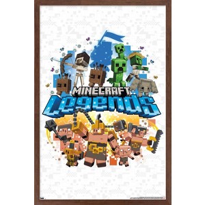 Trends International Minecraft: Legends - White Framed Wall Poster Prints - 1 of 4