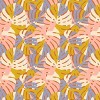Lathe Quill Color Block Monstera Heavy Shower Curtain Pink - Deny Designs: 74" Length, Microfiber, Ring Top - 3 of 3