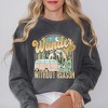 Simply Sage Market Women's Garment Dyed Graphic Sweatshirt Wander Without Reason Desert Van - 2 of 3
