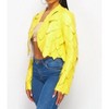 Women's Beyonce Pleather Pacthwork Jacket - Hot & Delicious - 3 of 4