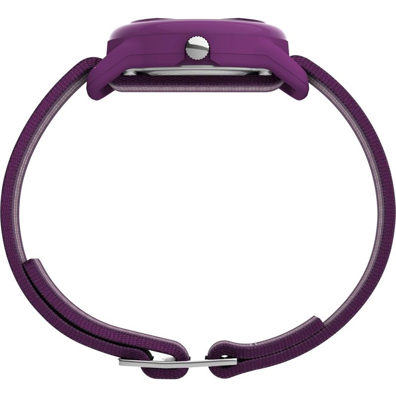 Kid&#39;s Timex Watch with Striped Strap - Purple/White TW7C061009J, 2 of 4