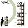 Kumasinova Narrow Bookshelf,Modern 6-Tier Open Storage Shelves Bookcase for Living Room,Bedroom,Office - 3 of 4
