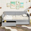 KIGFTSOD Twin Size Pine Wood Daybed with two Storage Drawers - 2 of 4