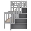 NicBex Twin over Full Bunk Bed with Guardrail and Shelves,Loft Bed with Ladder and Converts to 2 Beds,Modern Bunk Beds,Bunk Beds for Bedroom - image 4 of 4