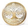 Slickblue Celtic Metal Wall Art – 12" Round Hanging Decor in 8 Irish Designs & 4 Finish Options for Home - 3 of 4