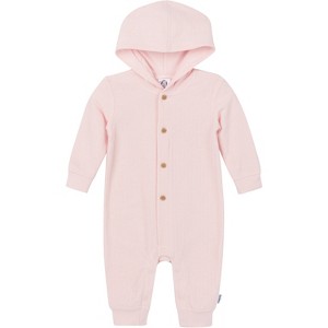 Gerber Baby Girls' Hooded Romper - 1 of 4