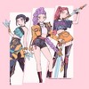 Juniors KPop Demon Hunters Huntrix Manhwa Style T Shirt - 2 of 4