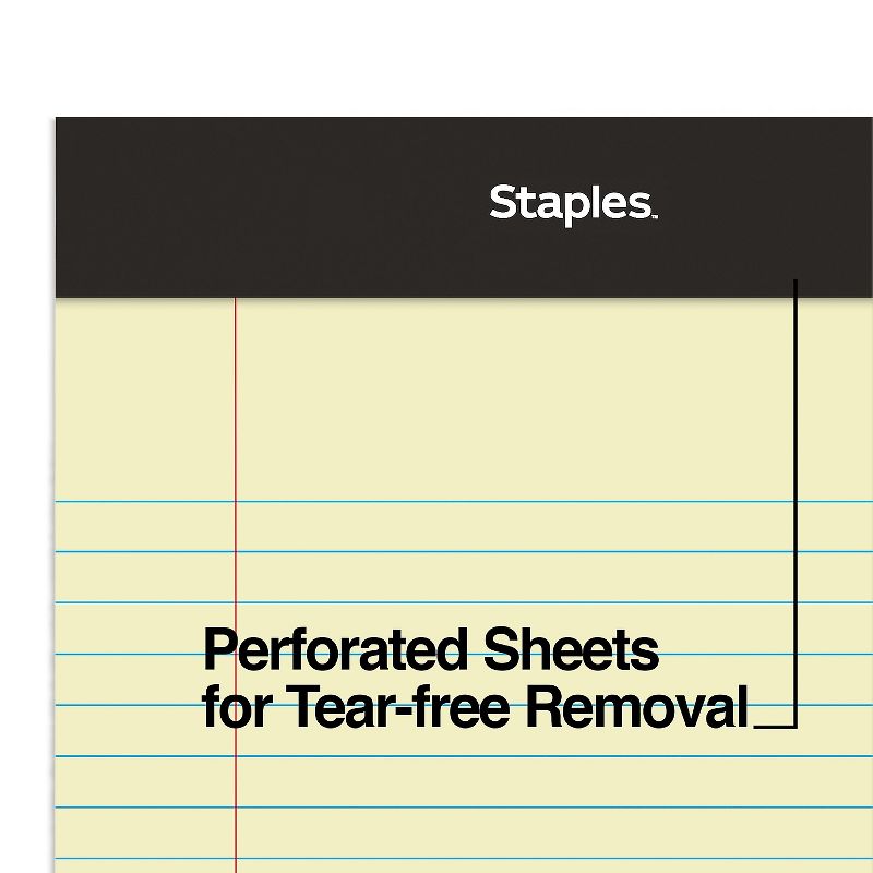 MyOfficeInnovations Notepads 5" x 8" Narrow Canary 50 Sheets/Pad 12 Pads/Pack (26829) 163832, 5 of 9