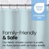 LiBa Premium Cloth Fabric Shower Curtain - Heavy Duty, Water Repellent, Hotel Style Soft Liner, Easy Clean and Machine Washable - 4 of 4