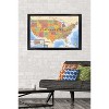 Trends International Map - USA Time Zones Framed Wall Poster Prints - 2 of 4