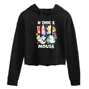 Women's - Disney - Minnie Mouse Cropped Graphic Hoodie - 1 of 3