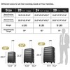 YONWAY 3 Piece Luggage sets, Expandable Lightweight Suitcase, Hardshell Suitcase with TSA Lock Spinner Wheels, 20" 24" 28" Luggage - 3 of 4