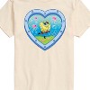Men's - Spongebob Squarepants - Heart Porthole Window-Womens Men's Short Sleeve Graphic T-Shirt Short Sleeve Graphic T-Shirt - 2 of 4