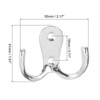Unique Bargains Wall Zinc Alloy Double Prong Retro Hooks for Hanging - 2 of 4
