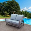 Courtyard Casual Cabo Alum Loveseat  Aluminum Frame with Sunbrella Cushions - 2 of 4