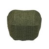Household Essentials Tall Scoop Basket Paper Rope Olive - 4 of 4