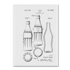 Trademark Fine Art -Claire Doherty 'Coca Cola Bottle Patent 1937 White' Canvas Art - 2 of 3