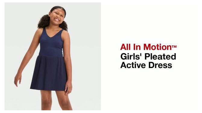 Girls&#39; Pleated Active Dress - All In Motion™, 2 of 5, play video
