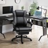 Vinsetto Executive High Back Office Chair Executive Computer Desk Chair with PU Leather, Adjustable Height and Retractable Footrest, Black - 2 of 4