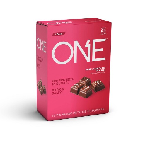 One Protein Bar Dark Chocolate Sea Salt 4ct Target