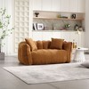 High-resilience foam core soft beanbag chair for two. Comfortable square recliner sofa, ideal for family and friends during games - 3 of 4