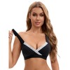 INSPIRE CHIC Women's Lace Crossover Wirefree Sleep Breastfeeding Soft Cup Maternity Nursing Bras - 4 of 4
