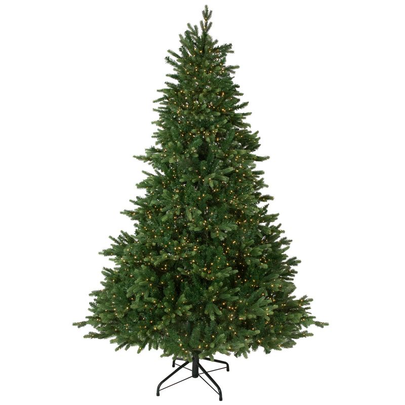 Northlight Real Touch™️ Pre-Lit Full Riverton Fir Artificial Christmas Tree - 7.5' - Candlelight Clear LED Lights, 3 of 11