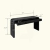 KIGFTSOD 59'' Vintage Crafted Entryway Table - Two Hidden Handle Drawers, Farmhouse Console for Entrance, Dining, Living Room & Hallway, Black - 4 of 4