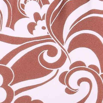 Brown Swirl Print