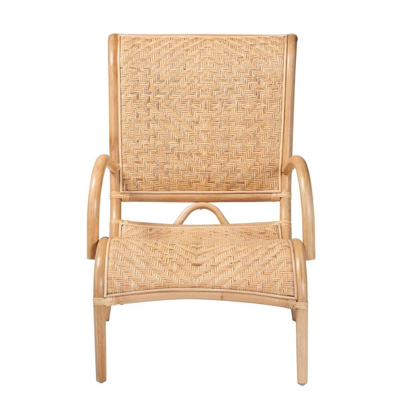 bali &#38; pari Madura Rattan Lounge Chair Natural Brown, 3 of 10