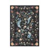 Washable Area Rug Floral Peacock Print Rug Soft Non Slip Low Pile Accent Rugs for Living Room Bedroom - 4 of 4