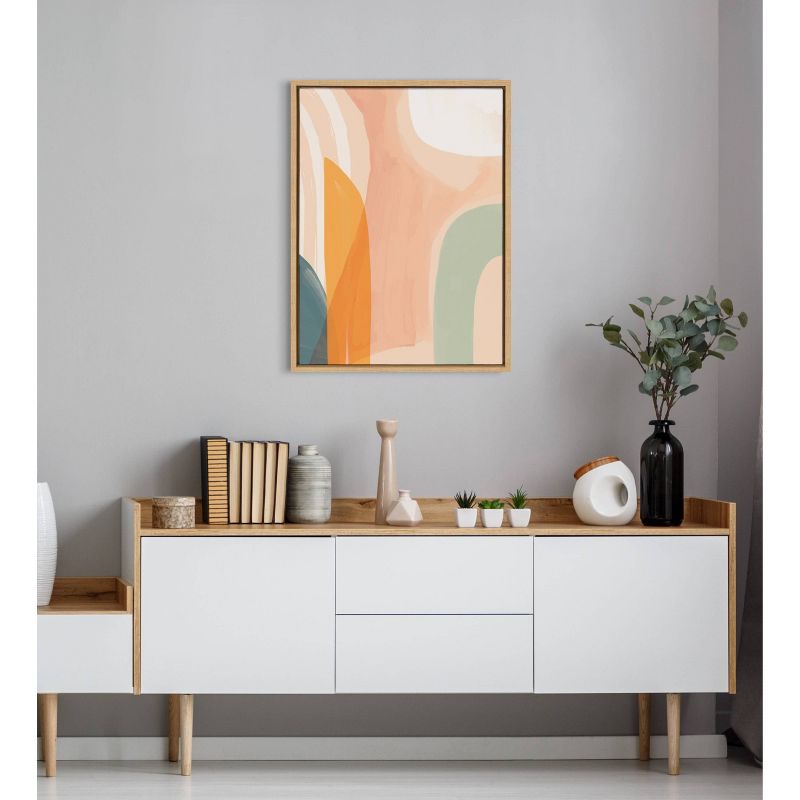 18&#34; x 24&#34; Sylvie Sunrise Over Marrakesh Framed Canvas by Kate Aurelia Holloway Natural - Kate &#38; Laurel All Things Decor, 6 of 9