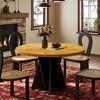 WOWLIVE Round Wood Dining Table for 4-6 People, 47.2" Farmhouse Kitchen Table with Cross Pedestal Base, Living Room Dining Room Tables - 2 of 4