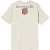 Team Gear England  Men’s Unbleached Cotton Vintage Oversized Boxy Tee-Large - 3 of 4