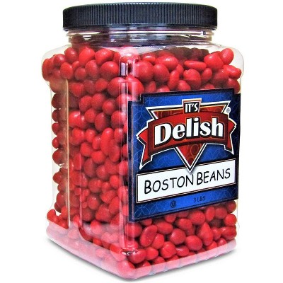 Boston Baked Beans Candy Coated Peanuts by It's Delish, 3 LBS Jumbo Container