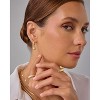 Gold Plated Sterling Silver Charm Huggie Earrings - Heart, Moon & Star Drop Dangles, Lightweight Jewelry - 4 of 4