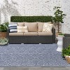Nourison Versatile Solid Diamond Indoor Outdoor Flatweave Area Rug - 3 of 4